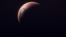 Animation of Orbiting Planet Mars 