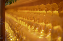 Golden glass Buddha