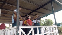 music and school kids in Papua New Guinea 