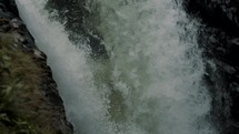 Cascade water flowing in a river in Ecuador