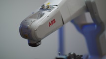 	A Robot Arm moving around in a laboratory