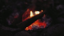 out of focus fire (slow motion, 24fps)