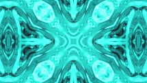Abstract seamless loop animation of a Blue Kaleidoscope effect	