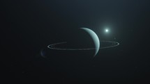Uranus Planet In The Outerspace. - pullback