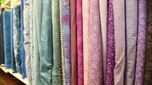row of fabric