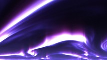purple aurora borealis in the night sky, seamless loop