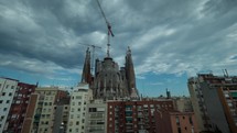 Timelapse of Sagrada Familia in day
