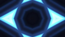 Black And Blue Polygonal Surface Moving In Seamless Animation	