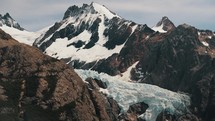 Hiking To Fitz Roy Mountain In Patagonia, Argentina. - handheld shot