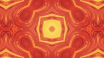 Orange Kaleidoscope effect, seamless loop animation	