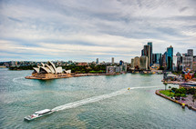 Sydney Harbour and the Sydney Opera house