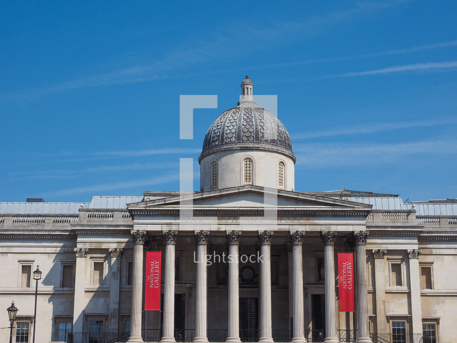LONDON, UK - JUNE 11, 2015: The National Gallery in Trafalgar Square