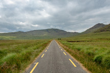 Road Through the Ballaghisheen Pass, County Kerry, Ireland