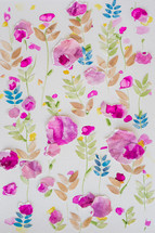 floral watercolor pattern 