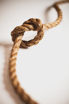 Knot in rope.