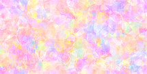 seamless tile background of orange, purple, pink and yellow random geometric shapes