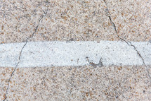 white line on concrete 