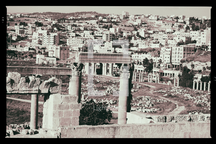 ruins at a classical heritage site in Jordan 