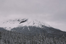 snow capped mountain peak 