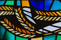 wheat stained glass window 