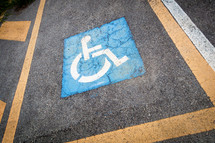 handicapped parking space 