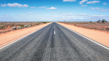 straight road in Western Australia 
