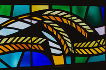wheat stained glass window 