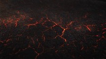 Magma Textured Molten Rock Surface - Animated Lava Fields.	