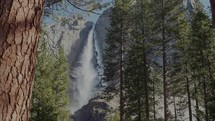 Waterfall in Yosemite Valley