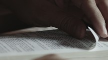 Bible Reading and Turning Pages
