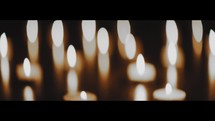 votive candles background 