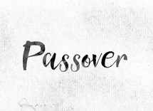word passover on white background 