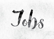 word jobs on white background 