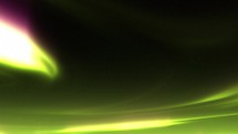 Vivid Neon Green Streak Of Northern Lights Against Dark Background. abstract
