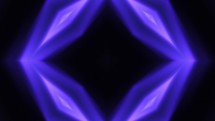 Blue Light Kaleidoscope Animation. Seamless Loop