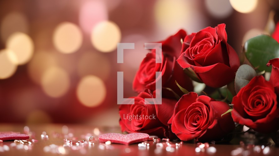valentines day celebration with red roses 3