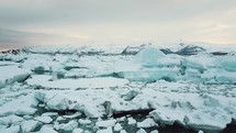 frozen glacier landscape 