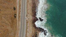 highway along a shore in California 
