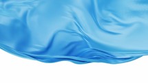 Smooth wave cloth background, 3d rendering.
