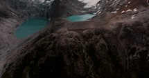 Mount Fitz Roy And Laguna De Los Tres Lake In Patagonia, Argentina - Tilt Up