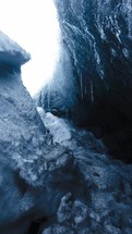 Narrow Glacier Melting Creeks In Iceland Global Warming