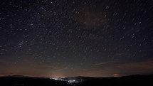  Shooting stars, stars like meteorites, night sky  , nature landscape 4K