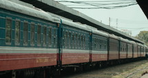 An empty corner of the train
