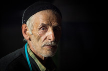 Elderly muslim man