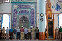 Muslim men in temple