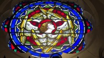 Stain glass of angels