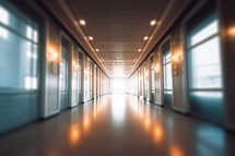 Blur Image Background of Corridor