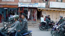 crowded streets of Nepal 