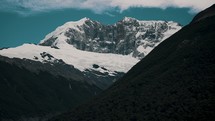 View Of Mountain Near Lago Argentino, Glaciers In Patagonia - Drone Shot