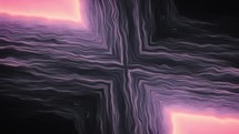 Neon Shapes Texture With Motion Patterns In Seamless VJ Loop Visuals.	